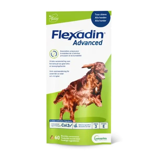 Flexadin Advanced 60 Zachte Brokjes voor Hond