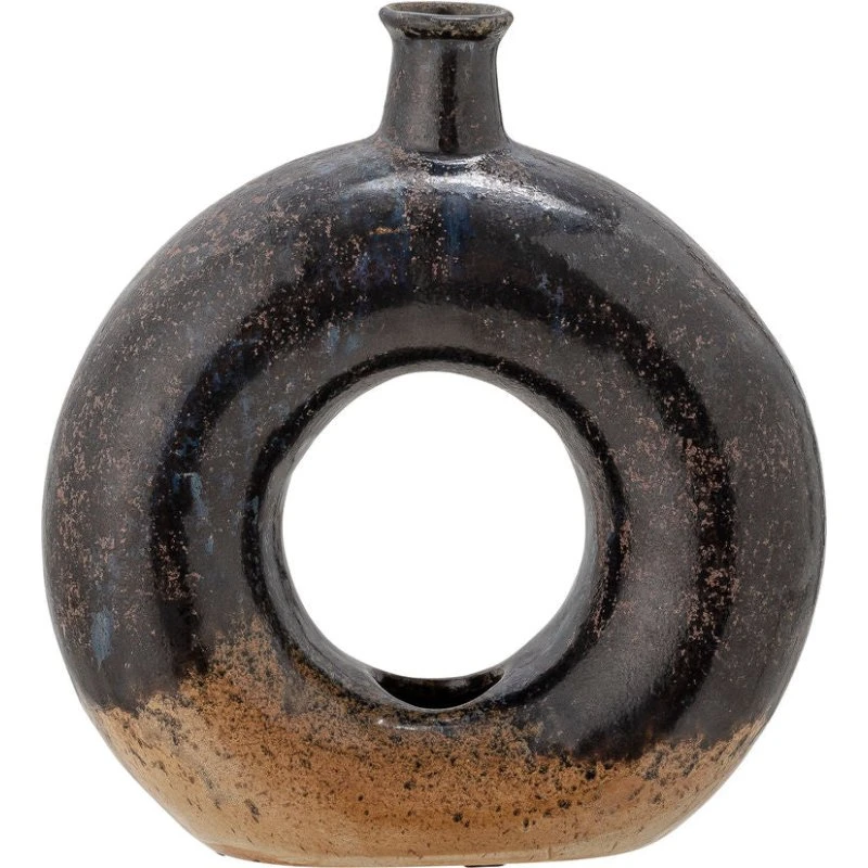 Bloomingville Baldvin Vaas, Bruin, 19,5 cm