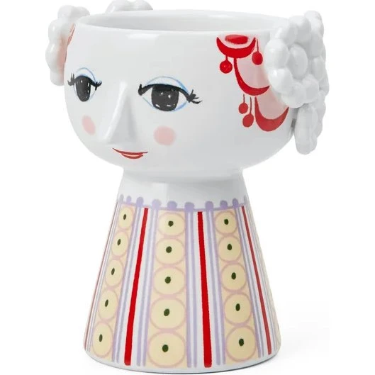 Bjørn Wiinblad Eva 9. Kaarshouder Lavendelblauw 5x8 cm