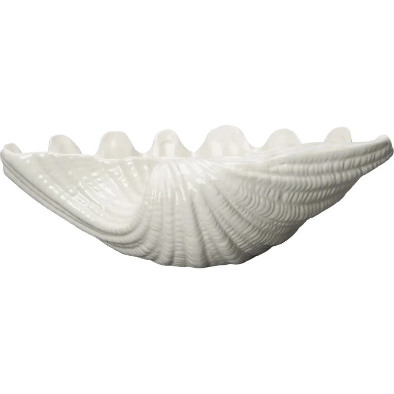 Byon Shell serveerschaal van dolomiet in schelpvorm, 34x24 cm