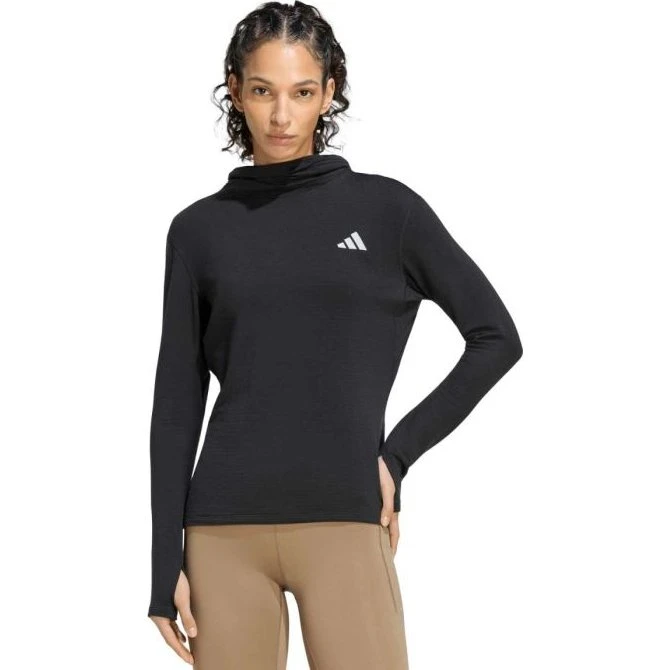 adidas adi365 Winterized Hooded Long Sleeve Zwart Dames