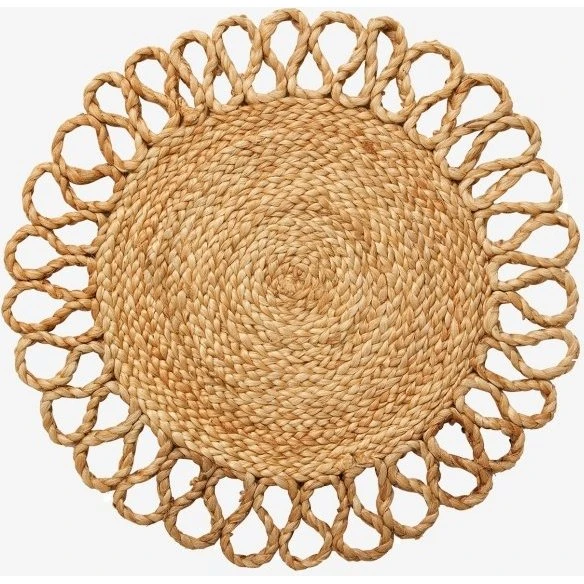 Nordal Braidu placemats set van 6, 40 cm, natuurlijk