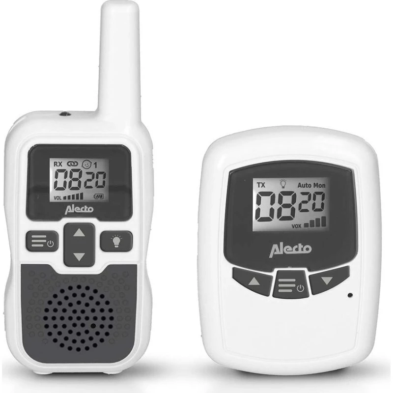 Alecto DBX80BK Babyfoon, Wit/Antraciet, Bereik tot 3000 m²