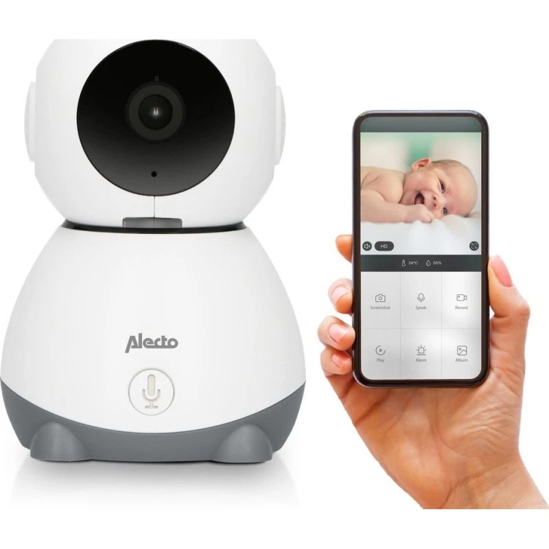 Alecto SMARTBABY10BK Wifi Babyfoon met Camera - Zwart