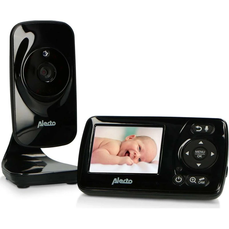 Alecto Babymonitor DVM-71 met Camera & 2,4" Scherm Zwart