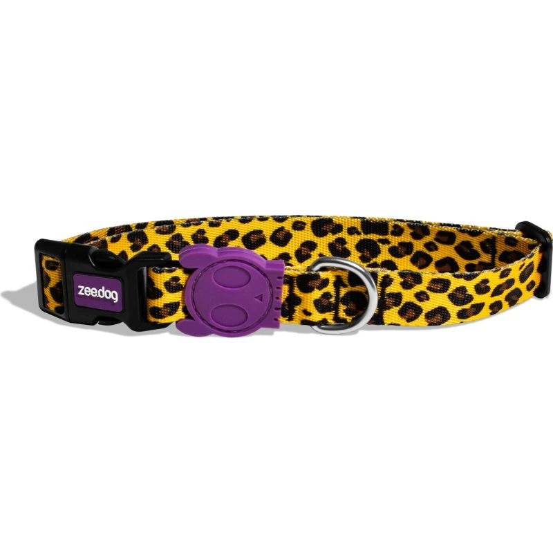 Zee.Dog Halsband Honey Geel/Zwart 37-53 cm
