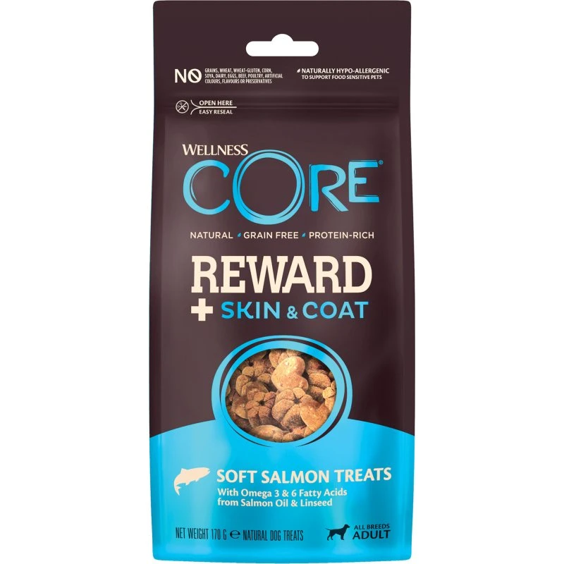 Wellness Core Reward+ Hondensnacks Zalm 170 g Huid & Vacht