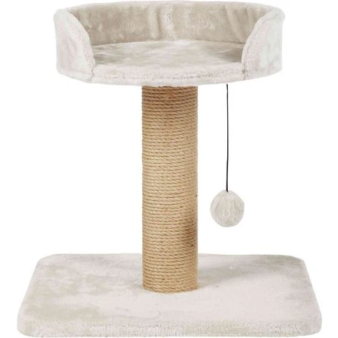 Trixie Krabpaal Mica Lichtgrijs met Sisal Stam en Pluche Ligplaats