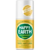 Happy Earth 100% Natural Deo Roll-On Jasmine Ho Wood 75ml