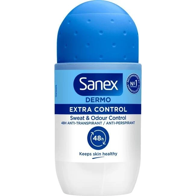 Sanex Derma Care+ Deoroller Extra Control 72H 53 ml