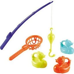 Ecoiffier Visspel Eenden met Schepnet, 5dlg