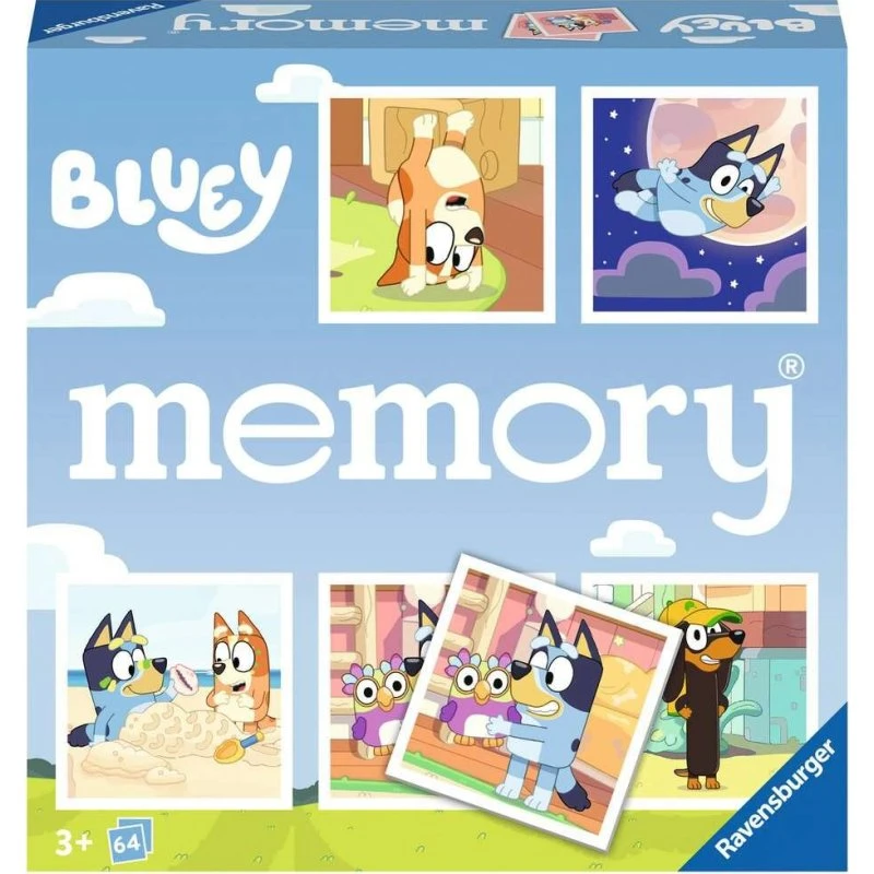 Ravensburger Memory Bluey - 64 kaartjes, vanaf 3 jaar