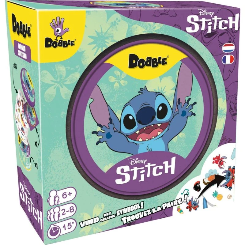 Dobble Stitch Kaartspel – 55 kleurrijke kaarten