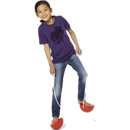 Gonge Half-Ball Stilts met ronde bodem, rood, 8 cm