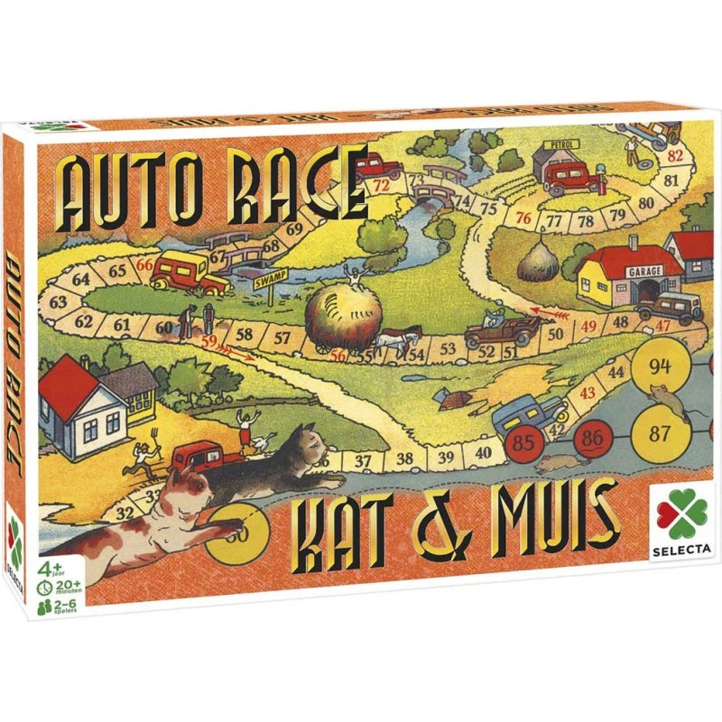 Selecta Spielzeug Spellen van Toen: Kat & Muis / Autorace