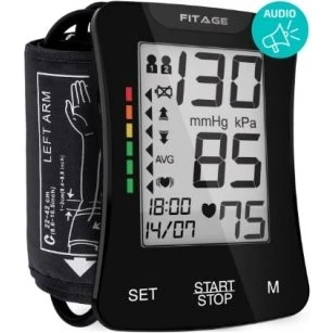 FITAGE Medische Bloeddrukmeter Bovenarm met manchet 22–42 cm