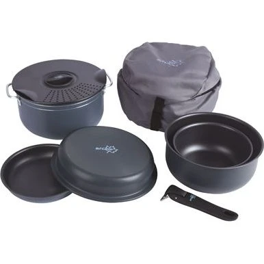 Bo-Camp Pannenset 7-delig Aluminium Antraciet