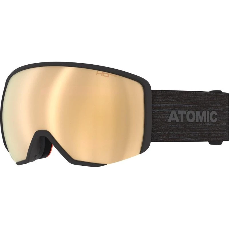Atomic Revent L HD Photo Black Amber Gold Hd Sneeuwbril