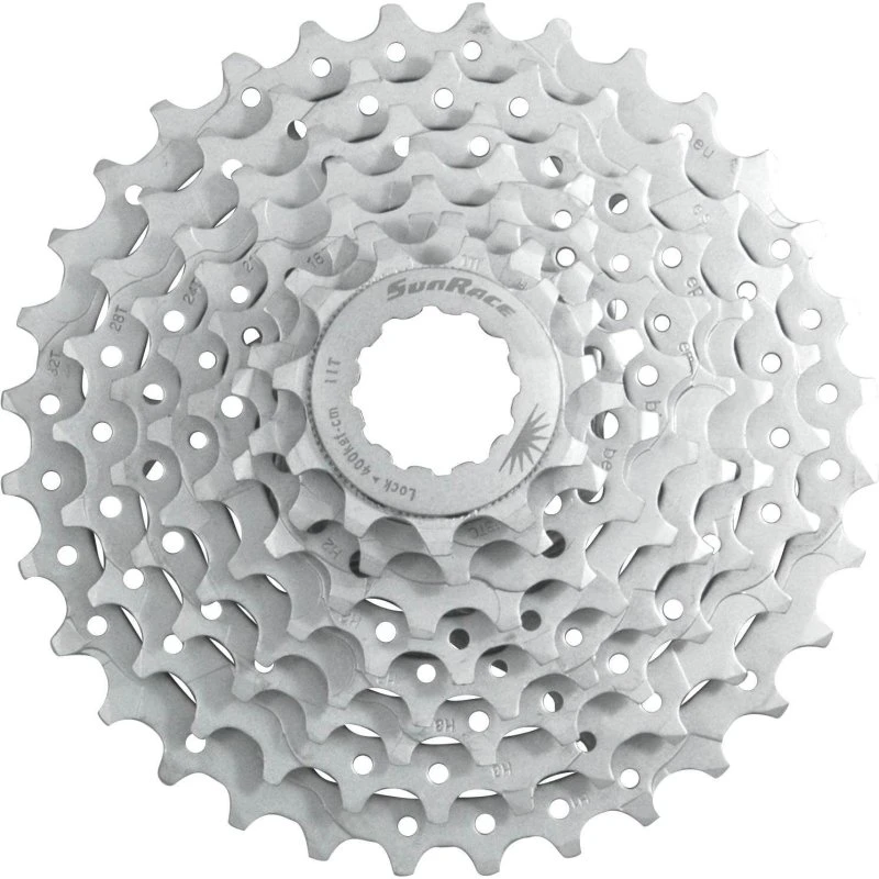 Sunrace CSM66 8v 11-32T Zilveren Cassette