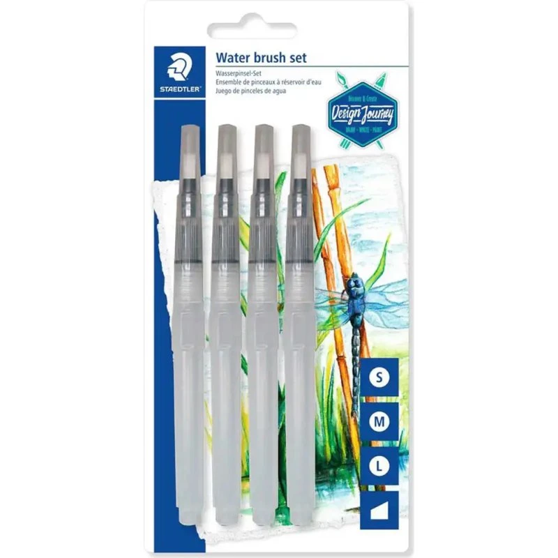 Staedtler Design Journey Waterbrush Set - 4 stuks