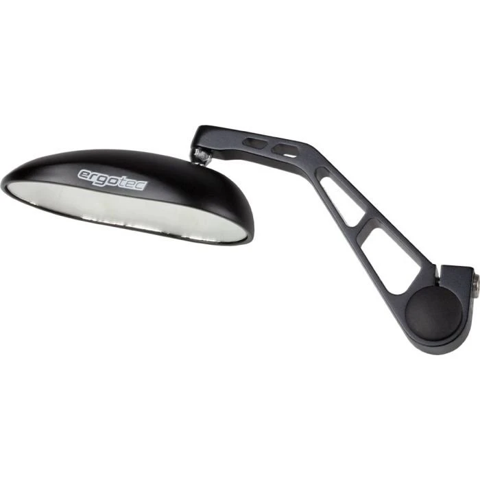 Ergotec Spiegel M-88 Aluminium, 130mm, zwart zand