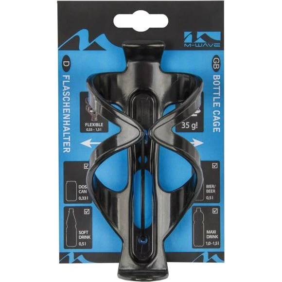 M-Wave BC 32 Flex Bidonhouder Zwart (330 ml - 1,5 liter)