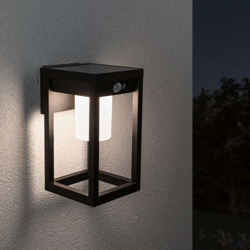 Paulmann Marisol LED Solar Buitenwandlamp met Sensor, Zwart