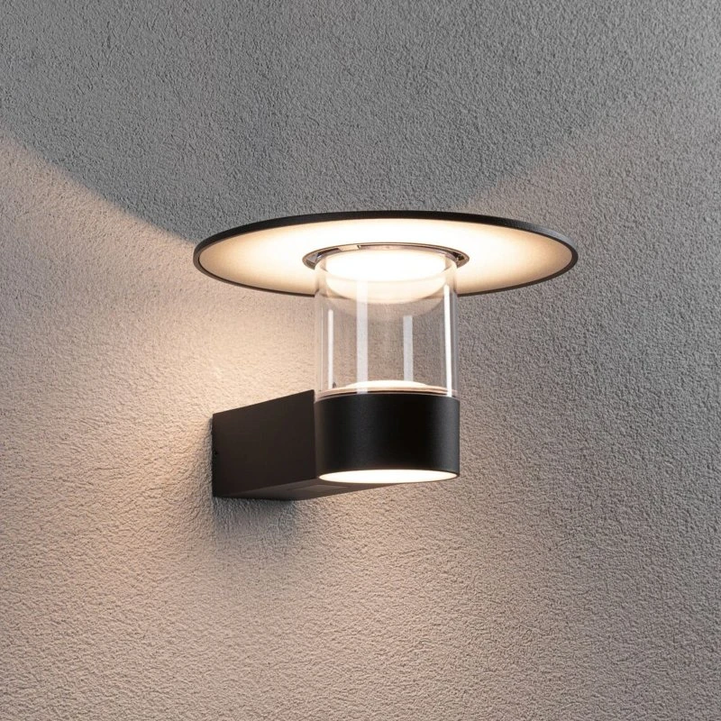 Paulmann Sienna Buitenwandlamp met Bewegingssensor - Zwart Aluminium
