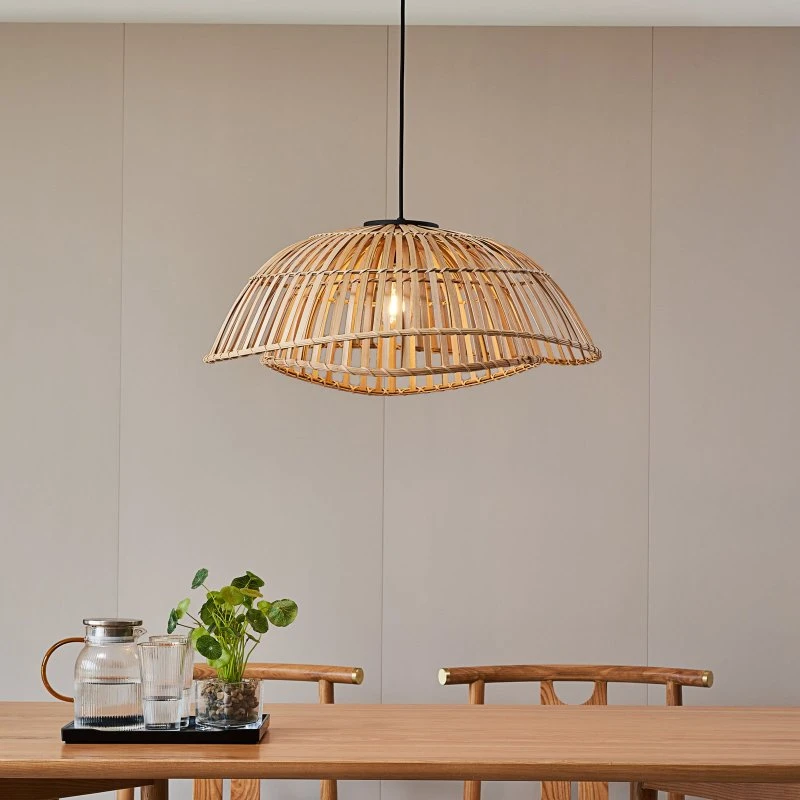 Lindby Ilajus Hanglamp - Bamboe - Ø 62 cm