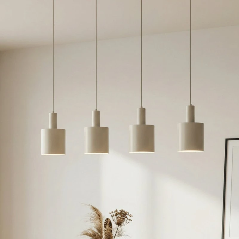 Lindby Hanglamp Ovelia Beige - 4-lamps - Modern - Metaal