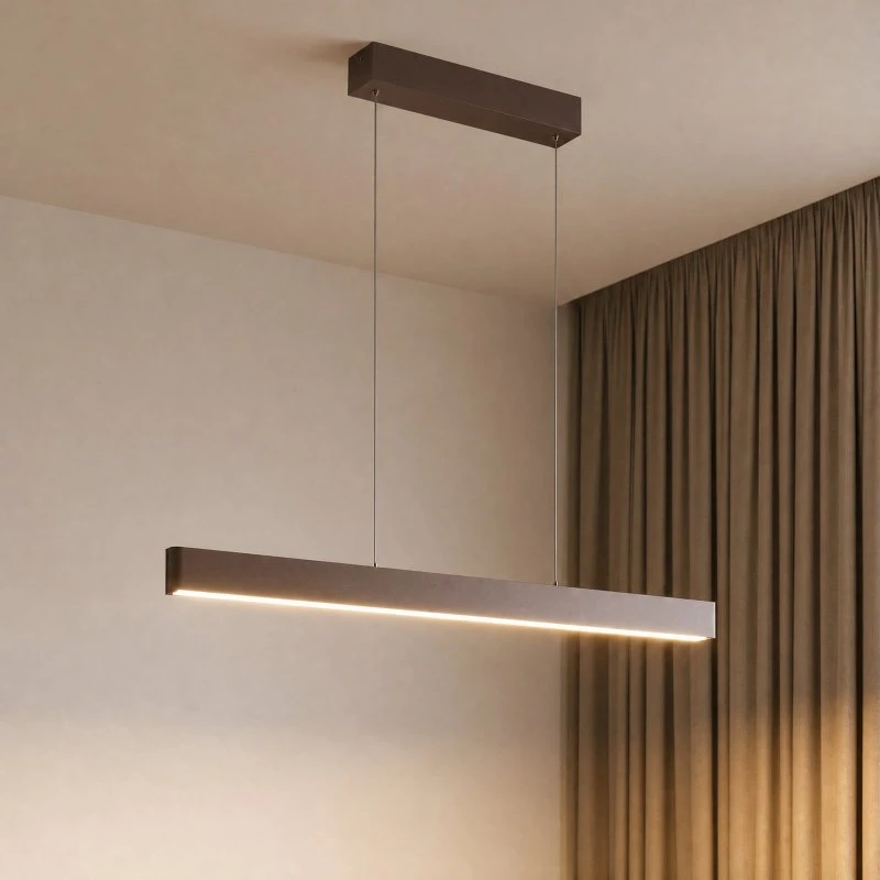 Lucande Mylosh Slimme Hanglamp - Bruin/Roest - Aluminium