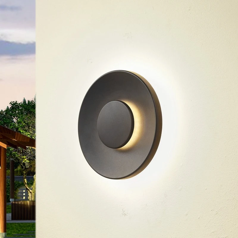 Lucande Kayana LED Buitenwandlamp - Zwart - Aluminium - 24 cm