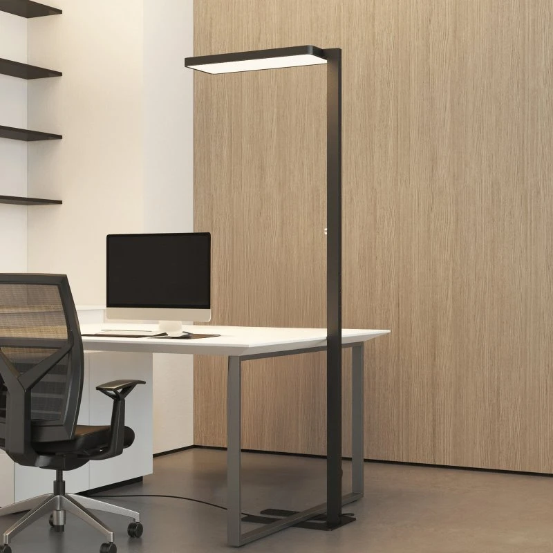Arcchio LED vloerlamp Timon, 54W, Zwart, 195 cm, Dimbaar