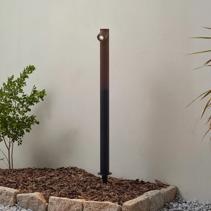 Lindby Luzian LED tuinpadverlichting - Zwart - 80 cm
