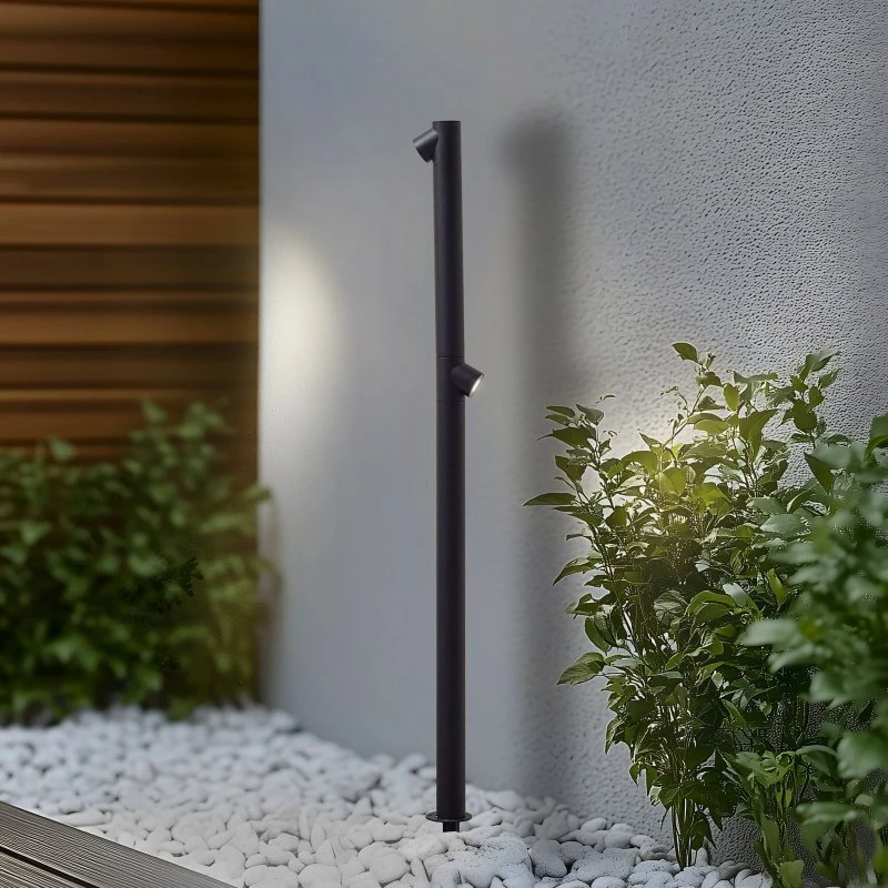 Lindby Luzian LED Tuinpadverlichting - Zwart - 120 cm