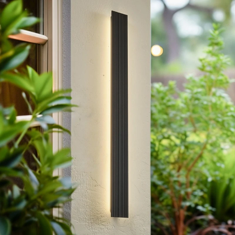 Lucande Melira LED Buitenwandlamp - Antraciet - 100 cm