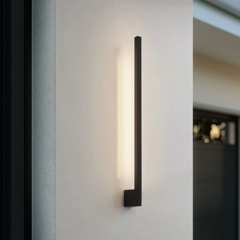 Lindby Neano LED Wandlamp - 80 cm - Zwart - IP54