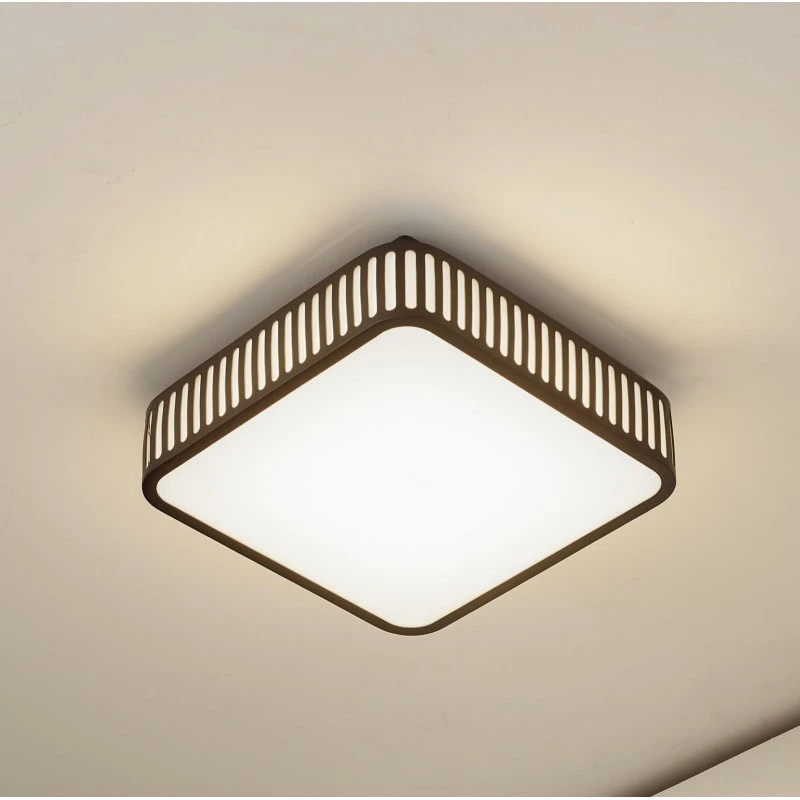 Lindby LED buiten plafondlamp Lurinda, 26 cm, zwart