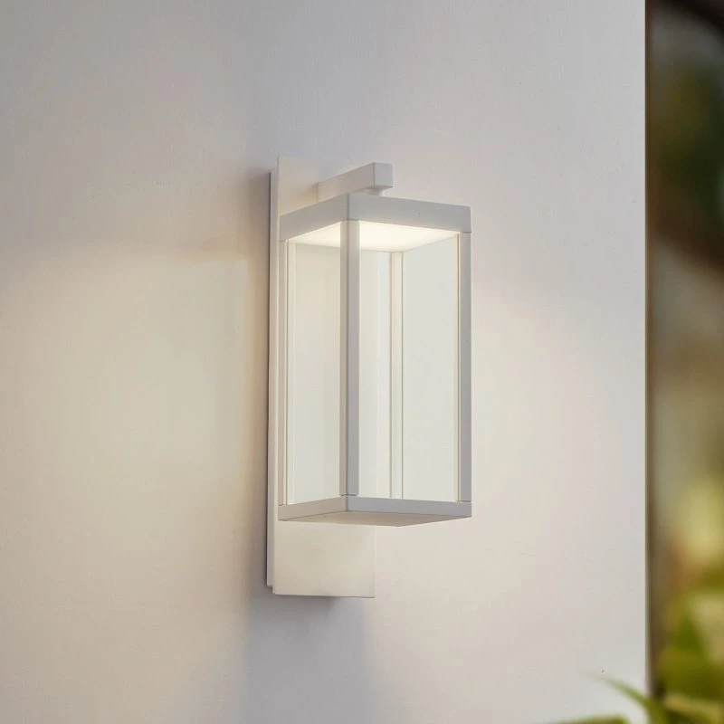Lucande Ferdinand LED Buitenwandlamp - Wit - 38 cm