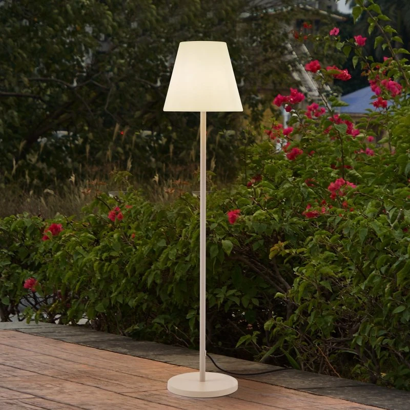 Lucande Jaimy Terraslamp - Beige - Metaal - 150 cm