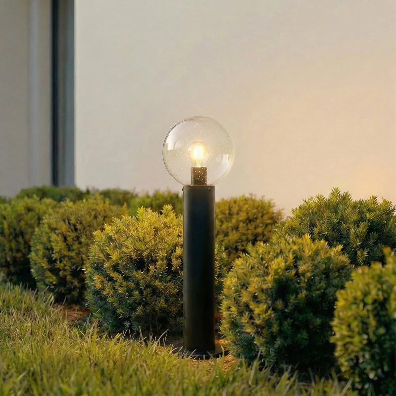 Lindby Dangan Sokkellamp - Zwart/Helder - 60 cm