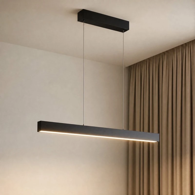 Lucande Mylosh Smart LED Hanglamp - Zwart - CCT - Aluminium