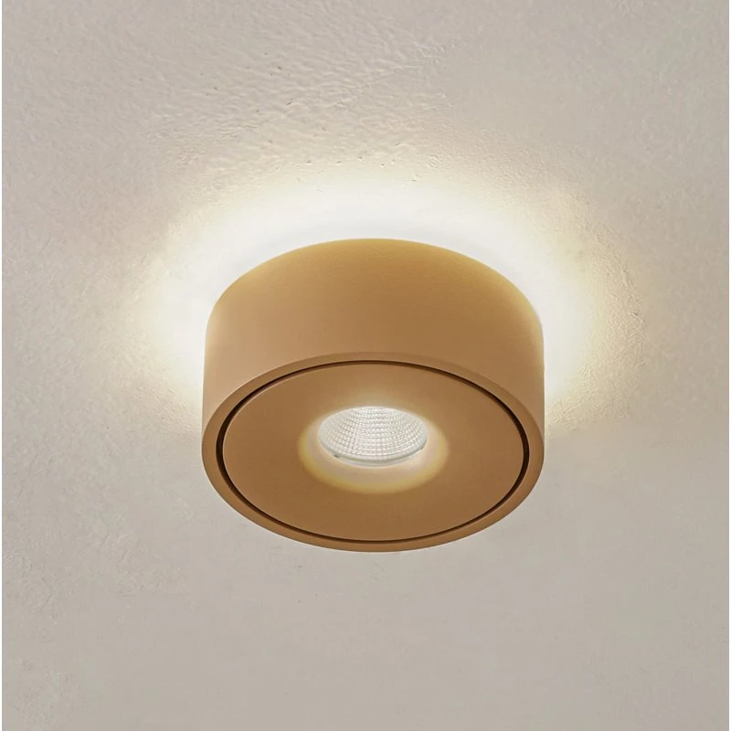 Arcchio Rotari LED plafondlamp - Bruin - Up & Down - Ø 12 cm