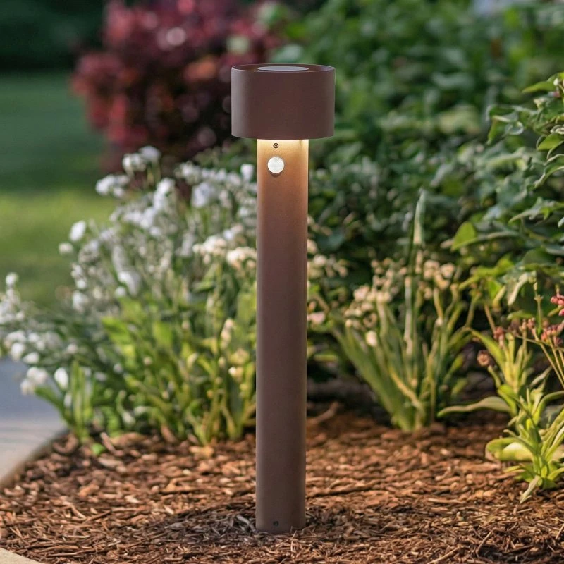 Arcchio Milten LED Tuinpadverlichting, 65 cm, Roestkleurig, Sensor