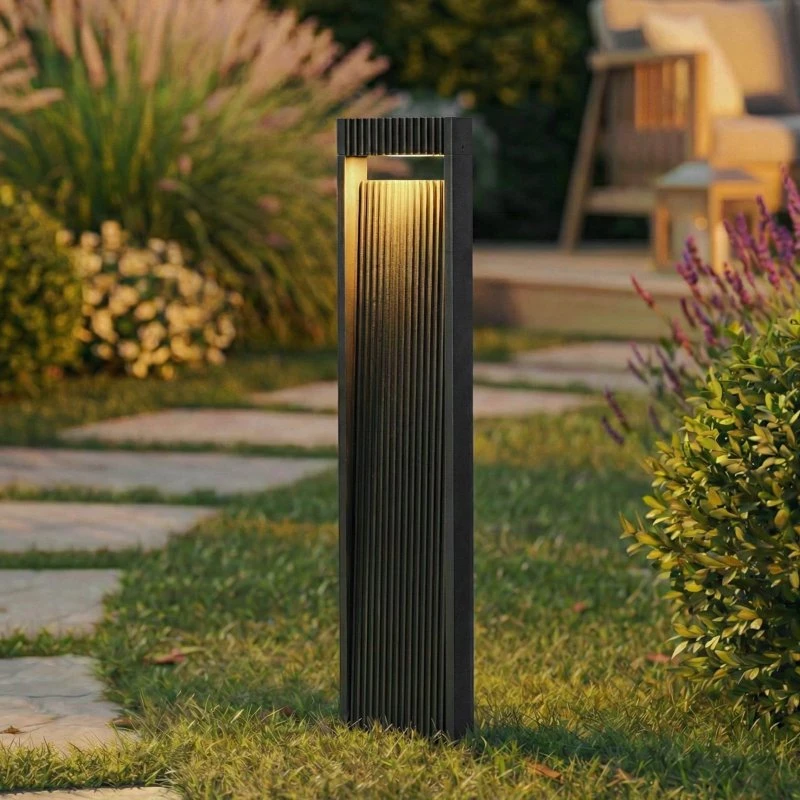 Lucande Tavion LED Tuinpadverlichting - Antraciet - 80 cm