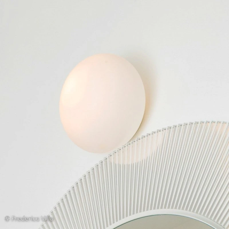 Artemide Dioscuri Wandlamp - Glas - Wit/Opaal - Ø 25 cm
