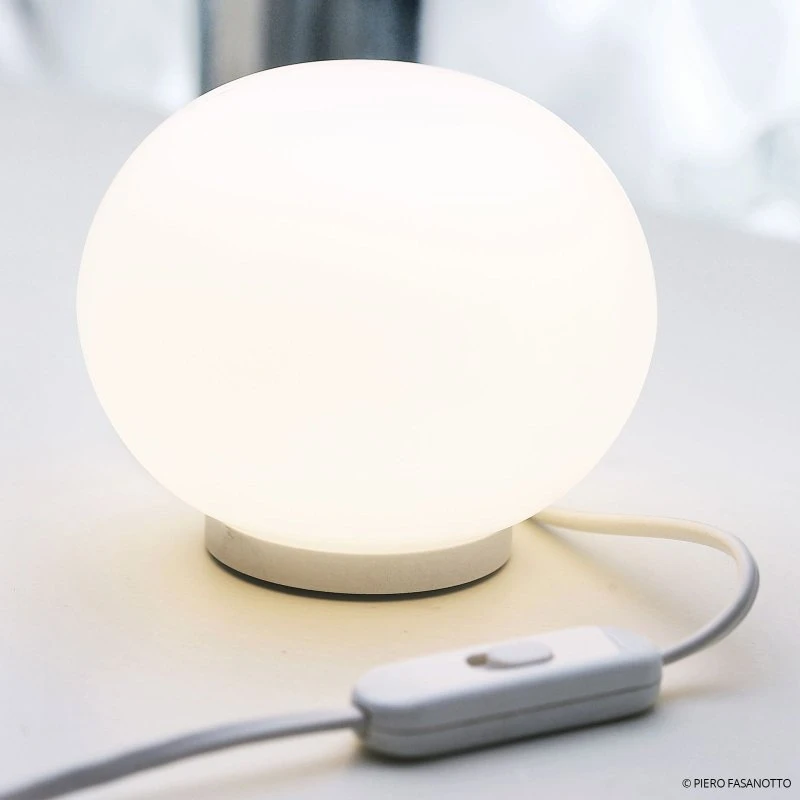 Flos Glo-Ball Mini T Tafellamp - Wit Opallenglas