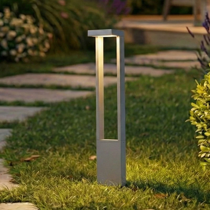 Lindby Lonete LED tuinpadverlichting - Steengrijs - 65 cm