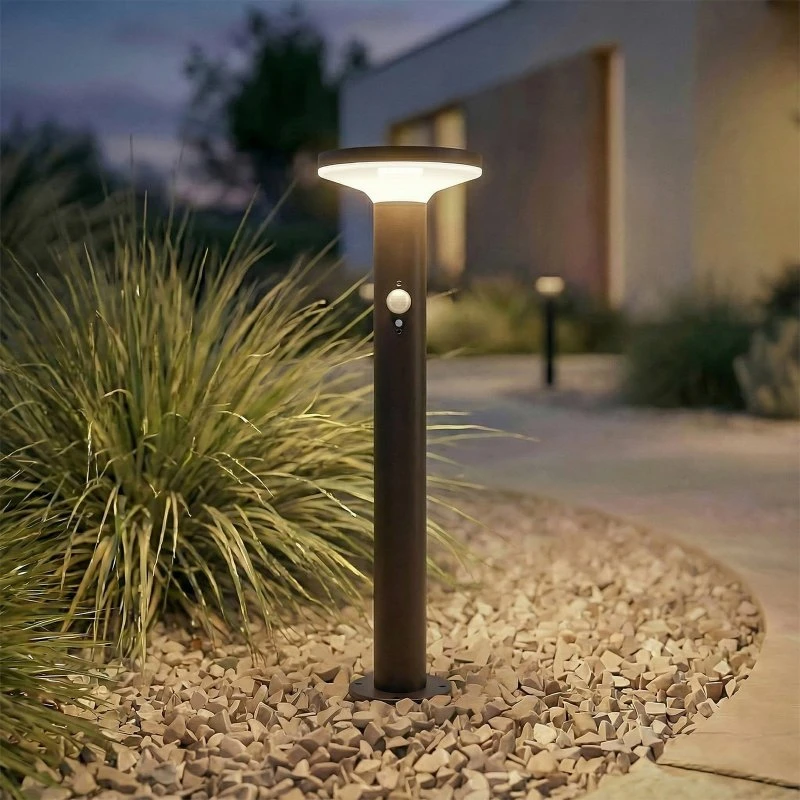 PRIOS Kalen LED-zonne-energie-voetlamp, zwart, 50 cm