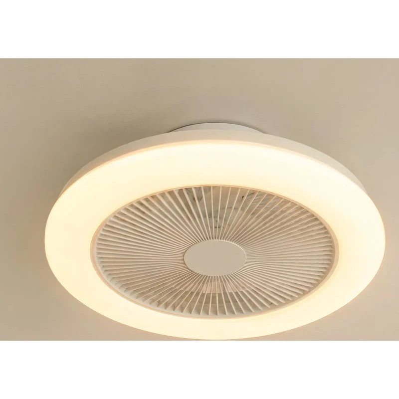 Lindby LED Plafondventilator Vedin, Wit, DC, Ø 45 cm, RGBW